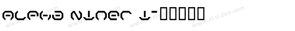Alpha Niner i字体转换